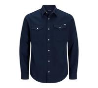 JACK & JONES JJESHERIDAN SHIRT L/S NOOS, Camicia, Uomo, Blu (Dark Navy), XS