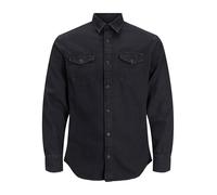 JACK & JONES JJESHERIDAN SHIRT L/S NOOS, Camicia, Uomo, Nero (Black Denim), L