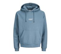 Jack & Jones Felpa con cappuccio da uomo JJESOHO Noos Miraggio Blu L