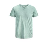 Jack & Jones JJESPLIT - Maglietta Basic da Uomo, con Scollo a V, a Maniche Corte, in Jersey di Cotone, Blu Minerale, L