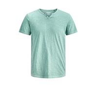 Jack & Jones JJESPLIT - Maglietta Basic da Uomo, con Scollo a V, a Maniche Corte, in Jersey di Cotone, Blu Minerale, M