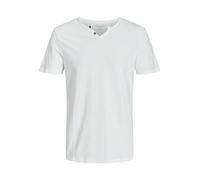 JACK & JONES Jjesplit Neck Tee Ss Noos, T-Shirt Uomo, Bianco (Cloud Dancer Fit:slim), XL