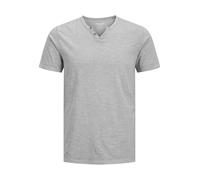 JACK & JONES Jjesplit Neck Tee SS Noos, T-Shirt Uomo, Ultimate Grey, S