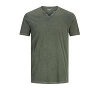 T-shirt scollo a V Jack & Jones Split Gris 2XL
