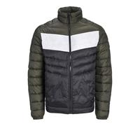 JACK & JONES Jjesprint Buffer Collar Giacca, Nero/Dettaglio: Bianco/Rosa, M Uomo