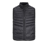 JACK & JONES Jjesprint - Gilet trapuntato da uomo Collar Noos, Nero/dettaglio: solido., M