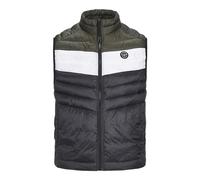 JACK & JONES Jjesprint-Scaldacollo Gilet, Nero/Dettaglio: Bianco/Rosa, S Uomo