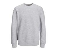 Jack & Jones Jjestar Basic Sweat Crew Neck - Felpa da Uomo, Chiaro Grigio Melange, XXL