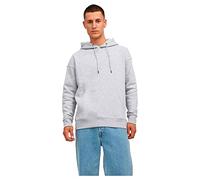 JACK & JONES Jjestar Basic Sweat Hood Noos, Felpa Con Cappuccio, Chiaro Grigio Melange, M