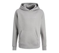Jack & Jones Junior Felpa 'JJESTAR' grigio chiaro / bianco, Taglia 164