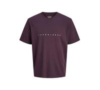 Jack & Jones Jjestar Jj Tee S Noos Pls - Plus Size, Perfetto Plum, 4XL