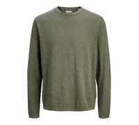 JACK & JONES Jjesummer Knit Crew Neck SN, Dusty Olive, L, Oliva polverosa., L
