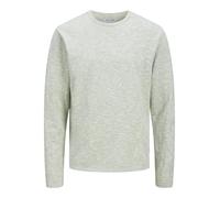 JACK&JONES JJESUMMER Knit Crew Neck SN, Verde Iceberg. Dettagli: Bianco, M