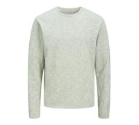 JACK&JONES JJESUMMER Knit Crew Neck SN, Verde Iceberg. Dettagli: Bianco, S