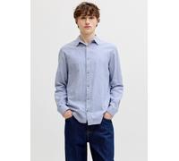 Jack & Jones - Jjesummer Linen Blend Shirt L/S Sn Blu - Abbigliamento XL Blu