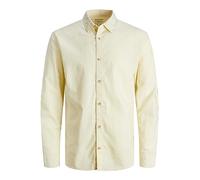 JACK & JONES JJESUMMER Linen Shirt LS SN, Maglia a Maniche Lunghe,