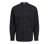 JACK & JONES Jjesummer-Maglietta a Maniche Corte Camicia Lunghe, Nero, S Uomo