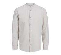 JACK & JONES Jjesummer-Maglietta a Maniche Corte Camicia Lunghe, Oxford Tan/Dettagli: a Strisce, XL Uomo
