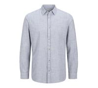 JACK & JONES Jjesummer-Maglietta LS SN Camicia a Maniche Lunghe, Infinity/Dettagli: a Strisce, XL Uomo