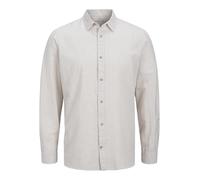 JACK & JONES Camicia 'JJESummer' beige / bianco, Taglia XXL