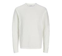 JACK & JONES Jjesummer - Maglione da Uomo a Girocollo in Maglia, Cloud Dancer, S, Cloud Dancer, S
