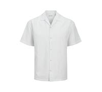 JACK & JONES JJESUMMER Resort Shirt SS SN, Bianco, M