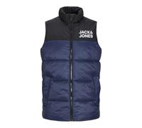 JACK & JONES Jjetoby - Giacca calda da bambino Collar Sn Jnr, Navy Blazer/Print:white Jack & Jones Logo On Chest, 176