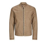 Jack & Jones Warner Leather Jacket Marrone L Uomo