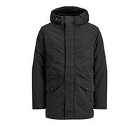 Jack & Jones JJEWETLAND Parka STS, Nero, L Uomo