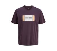 JACK & JONES Jjhayato Tee S Crew Neck BTS, Perfetto Plum, M