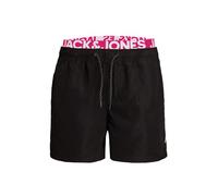 JACK & JONES JJIARUBA JJSWIMSHORTS AKM Db WB sol 12169635, Nero (Pink Gio), L