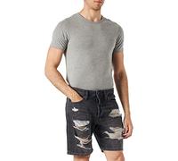 JACK & JONES Jjichris Jjoriginal Pantaloncini Am 229 Ln, Denim Nero, M Uomo