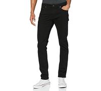 JACK & JONES Jjiglenn Jjfelix Am 046 50 SPS Noos, Jeans Slim Uomo, Nero (Black Denim), W34/L36 (Taglia Produttore: 34)