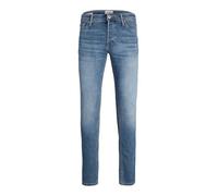 JACK & JONES Jeans Slim Fit a Vita Bassa. Chiusura con Patta e Bottoni. | Maglione lavorato a maglia