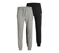 JACK & JONES Jjigordon Jjshark - Pantaloni Da Donna, 2 Pezzi, Pantaloni Eleganti, Uomo, Nero, M