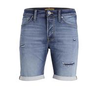 JACK & JONES Jjirick Jjicon Pantaloncini Ge 633 I.k Ss24 SN Jeans, Blu Denim, S Uomo