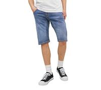 JACK & JONES Jjiscale Jjlong-Pantaloncini Ge 608 I.k SN, Blu Denim, M Uomo