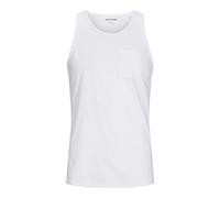 JACK & JONES Jjjake Tampa Pocket Slub Canotta, Bianco, M