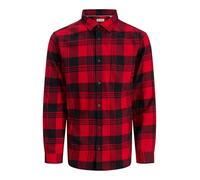 JACK & JONES Jjjames Buffalo Shirt L, Rosso Vivo, L