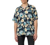 Jack & Jones Jeff Floral Aop Resort Short Sleeve Shirt Blu L Uomo