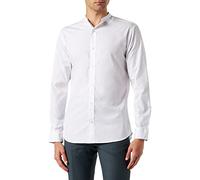 JACK & JONES Jjjoe - Maglietta Ls Plain Mao, Maglietta, Bianco, XL Uomo