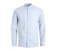 JACK & JONES Jjjoe - Maglietta Ls Plain Mao, Maglietta, Blu Di Cachemire, S Uomo