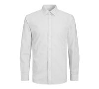 JACK & JONES Jjjoe Print Shirt LS Ss24 Camicia, Bianco/AOP: Ditsy AOP S24, S Uomo