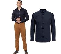 JACK & JONES Jjjoe Shirt LS Plain Camicia Elegante, Blazer Blu Marine, S Uomo