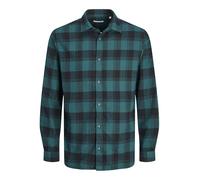 JACK & JONES Jjjoshua Fall Buffalo-Maglietta LS Camicia Casual, Foglia di tè Profondo, L Uomo