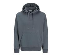 JACK & JONES Sweat Hood Pls Jjkenji-Felpa con Cappuccio, Stormy Weather, 3XL Uomo