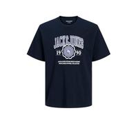 JACK & JONES Jjmako Tee S Crew Neck Pls - Plus Size, Sky Captain, 5XL