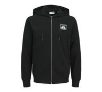 JACK & JONES Jjone Color Summer Sweat Zip Felpa con Cappuccio, Nero, S