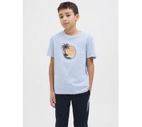 Jack & Jones - Jjpalm Tee Ss Crew Neck Jnr 12269922 Blu - Abbigliamento 8A Blu