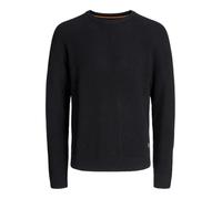 JACK & JONES Jjpannel Knit Crew Neck Aw25, Nero, S Uomo